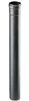 AFLEX Tubo Nero Per Stufa A Legna Tubo In Lamiera Di Acciaio Resistente Spessore 2 Mm Canna Fumaria (120X1000 mm)