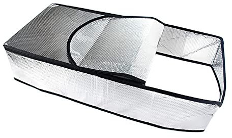 Attic Stair Cover, Fireproof Insulating Attic Stair Door Ladder with Easy Zipper, Air Tight Stairway Ladder Insulator Cover, Easy to Install Attic Stairs Insulation Cover for Pull Down Stairway