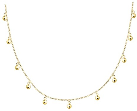 Sofia Milani - Women's Necklace 925 Silver - Gold Plated - Ball Pendant - N0713