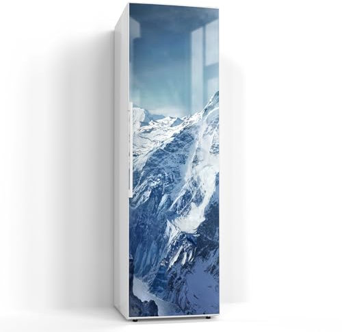 DEQORI Magnetfolie für Kühlschrank 60x200 cm | Motiv Gipfel der Zukunft | dekorative Magnetmatte Gefrierschrank Schutz | Magnet Deko-Folie selbstklebend, magnetisch & beschreibbar