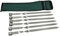 Lot de 6 brochettes Adana Kebab en acier inoxydable - Épaisseur : 2 mm - Longueur : 40 cm - Largeur : 2 cm - Avec sac - Idéal pour les barbecues à gaz