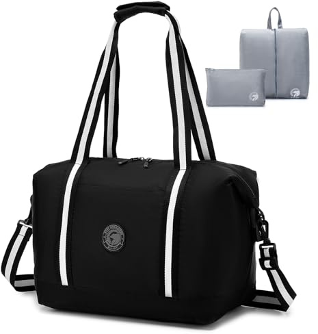 SPAHER Sac de Voyage Cabine Avion Bagage Cabine 40x30x25 Eurowings Sac de Sport Weekend Maternité Piscine Femme Homme Imperméable 30L Bagage a Main avec Trousse de Maquillage