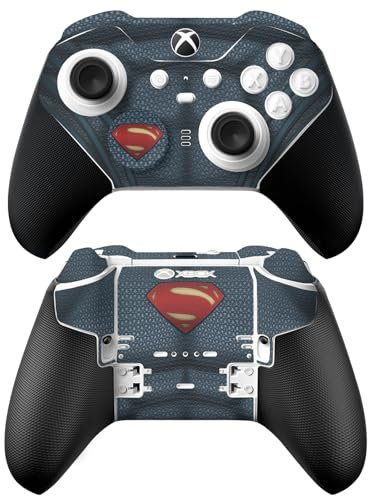 Head Case Designs Officially Licensed Batman V Superman: Dawn of Justice Superman Costume Graphics Vinyl Sticker Gaming Skin Decal Compatible With Xbox Series X & S Elite Wireless Controller Series 2