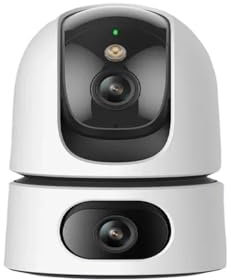 KKENZA Cámara IP WiFi de 10 MP con detección Dual de Personas y Mascotas for Interiores con IA, visión Nocturna a Color Inteligente, cámaras de vigilancia PT(EU Plug_10MP Add 64G)