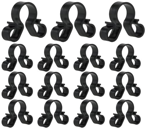 Sulxyi Kerzenclips, Champagnerflaschen-Wunderkerze, Weinflaschenhalter-Clip-Set, Multifunktional 15 Pack (schwarz), ideal für Outdoor-Partys, Hochzeiten, Clubs, Feierlichkeiten