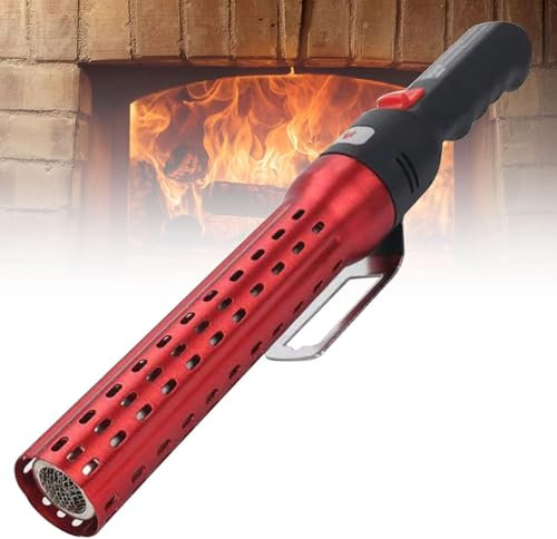 Avviamento Elettrico A Carbone Grill Fire Starter, Accendino A Carbone Multifution, 60s Accendifuoco Rapido per Falò Camino Campeggio per Grigliate Barbecue Party Giardino All'aperto, Red