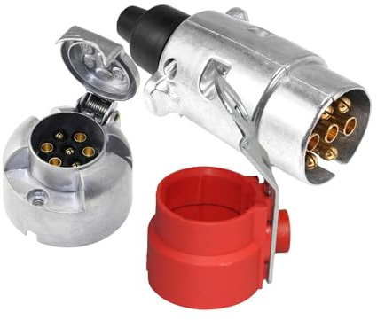 Adaptador de Enchufe para Remolque - Adaptador de Soporte Convertidor,Reemplazo del Lado del Vehículo, Enchufe para Acoplamiento de Remolque y Camping