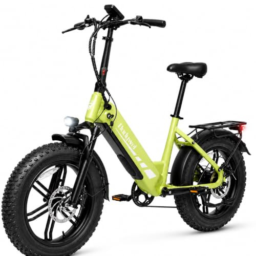 Bodywel F20PRO Bici Elettrica Pieghevole 20, Fat Bike Elettrica per Uomo e Donna, Motore 250W, Batteria 48V 20Ah 960Wh, 120 km Autonomia, 7 Velocità, Freni a Disco Idraulici, Pedalata Assistita
