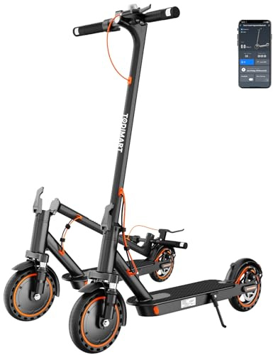 T6S Monopattino Elettrico Adulto - Ultraleggero, Ammortizzazione a Molla, Potenza 350W, 35KM di Autonomia, Velocità Fino a 25 Km/h, Controllo App, 8.5 Pneumatici Solidi, Scooter Elettrico Pieghevole