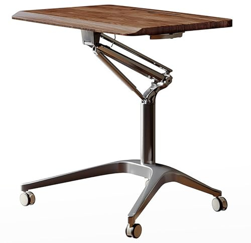 Mesa elevadora neumática para portátil con diseño de altura ajustable, estación de trabajo portátil y estable para oficina, estudio y uso doméstico