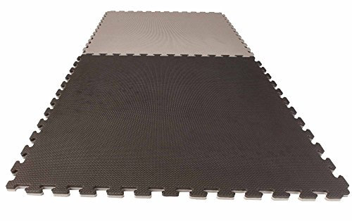 Ju-Sports Puzzlematte Econo 2cm Crosstexture schwarz/grau Wendematte