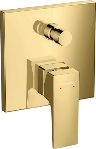 hansgrohe Wannenarmatur Metropol, Unterputz Einhebel-Wannenmischer, Polished Gold Optik
