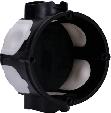 Voxura Unterputz-Gerätedose Schalterdose winddicht UP 47mm flach Ø 60mm M20 M25 Schwarz 75 Stück