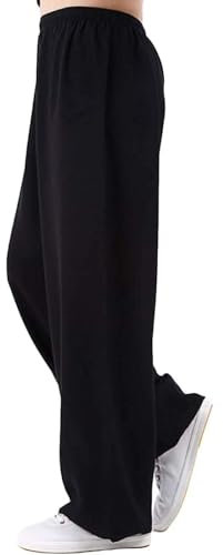 WNRLL Unisex-Tai-Chi-Hose, Kung-Fu-Trainingshose, Kampfsport-Qi-Gong-Hose, Wing Chun, Shaolin, atmungsaktive Kampfsport-Tai-Chi-Hose aus Baumwolle und Leinen,02,XL