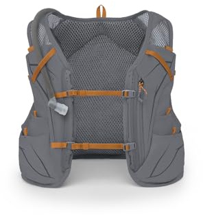Osprey Duro 6L Men's Running Hydration Vest with Hydraulics Reservoir, Phantom Grey/Toffee Orange, Large
