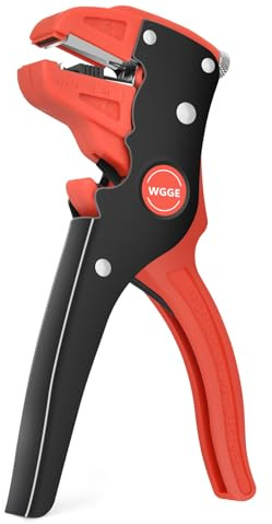 WGGE Automatic Wire Stripper and Cutter, 2 in 1 Wire Stripper Tool, Adjustable 10-24 AWG Electrical Cable Wire Stripping Tool for Electronic and Automotive Repair, Eagle Nose Pliers (7-Inch) | 2-in-1 Automatic Wire Stripper and Cutter with Eagle Nose, Adjustable Stripping Pressure and Spring-Loaded Handle, 7-Inch