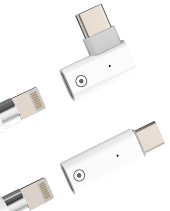 Lightning auf USB C Adapter für Apple Pencil 1 Generation (2 Pack) Zubehör Typ C Ladegerät Konverter für iPad USB-C Anschluss Adapter