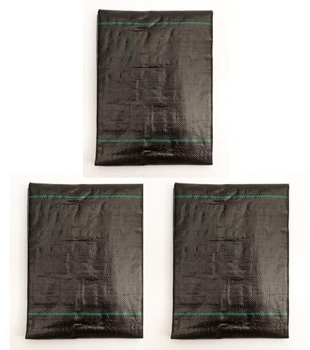 Pack of 3 No Nonsense Products Heavy Duty Weed Control Barrier Fabric Membrane Ground Cover UV Resistant Garden Landscaping, Under Decking, Flower Bed, Driveway (3m x 10m Flat Packed (3x 1x10m))
