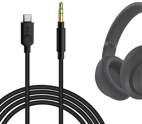 GEEKRIA USB-C Digital to Audio Cable Compatible with Beats Studio Pro, Solo 4/3/2/Pro, Studio 3/2, Mixr Headphones, Replacement Type-C Audio Cord (5.6ft/1.7m)