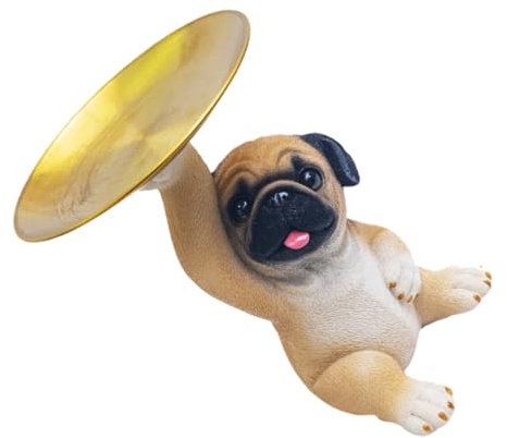 STOBAZA Hundekopf Schlüsselablage Dekorative Aufbewahrung Für Schmuck Und Schlüssel Modernes Design Für Eingangsbereich Und Schreibtisch Pflegeleicht Und Platzsparend Für