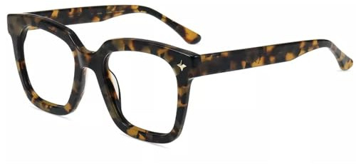 Firmoo Blue Light Blocking Reading Glasses Women Men Square Computer Glasses