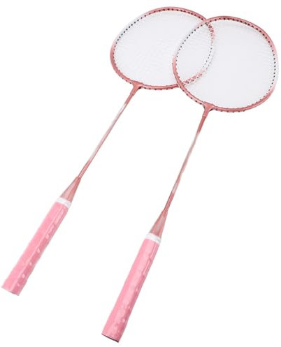 Professionelles Leichter Badminton -Schläger Set mit Ance Reduktion - N Oy Badminton -Schläger für Anfänger, Erwachsene - E -Schläger mit Aufbewahrungstasche - Outdoor -Sportgeräte Im Freien