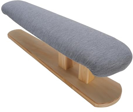 Tabla de planchar, tabla de planchar acolchada, mangas portátiles, tabla de planchar con base de madera para sastres, hogar, lavandería