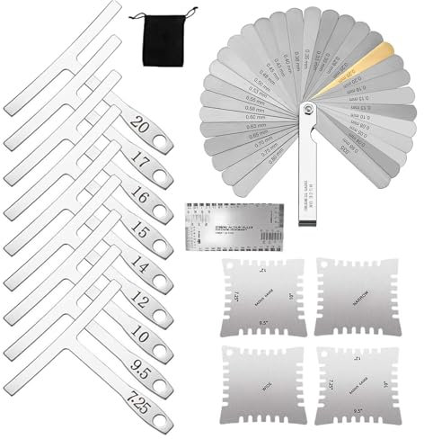 Guitar String Height Gauge | Guitar Luthier Ruler | Luthier Notched Radius Gauge String Action Ruler Measuring Tool for Bass Setup