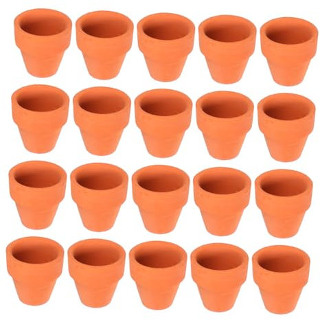 INOOMP Piccoli Vasi in Terracotta per Piante 20pezzi Ceramico Festa Estiva