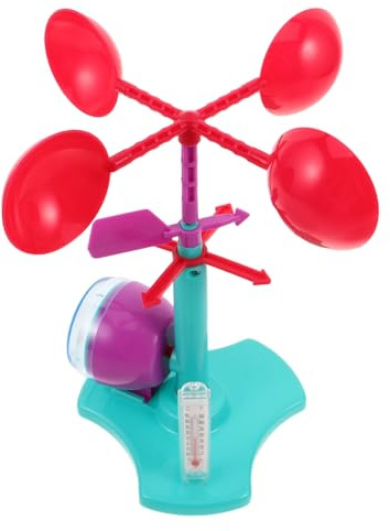 TOYANDONA Wind Vane Kit Educational Toys for Boys and Girls Physics Science Experiment Material Package Diy Wind Power Toy Anemometer