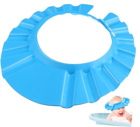 Gatuida Kinder Shampoo Duschhaube Blau aus EVA für Baden und Haare Schneiden Elastisch Leicht