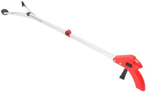 TOBBOMEY Pince de Pliante Alliage Aluminium Outil de Préhension Ergonomique pour Ramassage à Domicile et Espaces Publics
