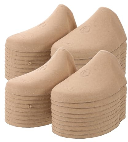 Healvian Supporto Antirughe per Scarpe in Polpa di Cellulosa 50 Paia Eu 41-43, Tendiscarpe Uomo per Stivaletti da Donna, Modellatore per Scarpe da Lavanderia a Secco, Accessori per