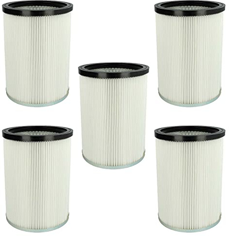 vhbw 5x filtro a pieghe piatte compatibile con Kärcher NT 70/2 Me Classic *VEX, NT 70/2 Me Classic Edition *EU, NT 70/2 Me Tc aspirapolvere - bianco