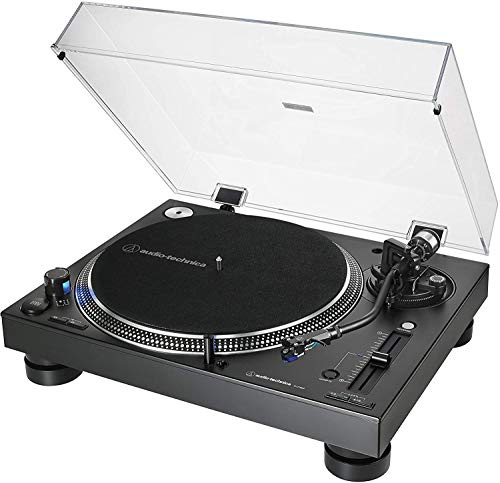 Audio-Technica AT-LP140XP Professioneller Plattenspieler mit Direktantrieb, Schwarz