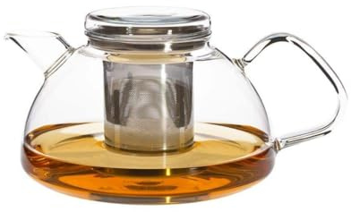 Trendglas JENA 105075 - Teiera Nova+ S con coperchio e filtro in acciaio INOX, capacità: 1,2 l