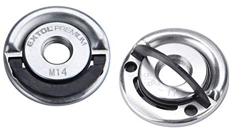 Extol Schnellspannmutter M14 für Winkelschleifer (2er Set) bis 1000W für alle gängigen Fabrikate, Extol Premium 8898050