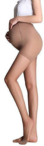 Btruely Blickdichte Schwangerschafts Strumpfhose - Super bequeme Stützstrumpfhose (Kaffee)