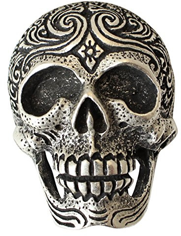 BELTINGER Gürtelschnalle Plain Skull 4,0cm | Buckle Wechselschließe Gürtelschließe 40mm Massiv | Wechselgürtel bis 4cm