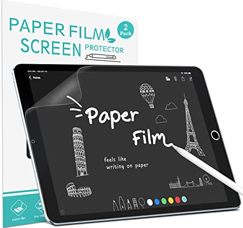 PYS 2 Stück Papier Schutzfolie iPad 7. 8. 9. Generation 10,2 Zoll | Matt Papierfolie zum Zeichnen, Schreiben, Notizen, fühlt Sich an wie auf Papier