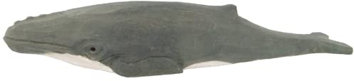 Wudimals - 40823 - Meerestiere, Buckelwal, Holz, handgeschnitzt, handbemalt, 18,5cm x 3,5cm