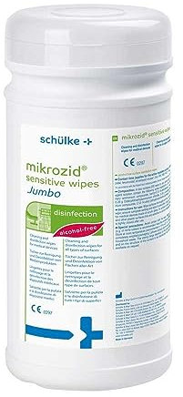 Schülke Mikrozid® Sensitive Wipes Jumbo Desinfektionstücher 200 Stück | Reinigungstücher zum desinfizieren von Medizinprodukten und Oberflächen | gebrauchsfertig ohne Alkohol | für sensible Produkte