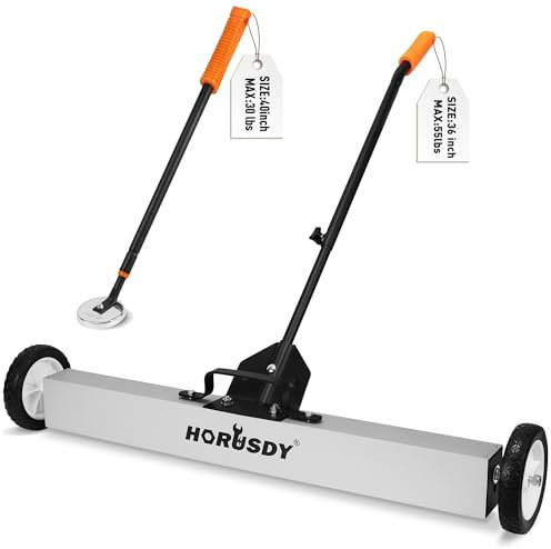 HORUSDY Barredora magnética con ruedas de 36 pulgadas