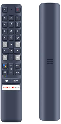 TCNOUMT New RC901V FMR1 Remote Control fit for TCL iFFALCON LCD LED TV 32A323 32S330 40S330 40A325 43P618 43P725 49P30FS 55P618 55P725 65C828 (No Voice Function)