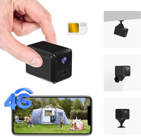 UCOCARE 4G LTE Cellular Security Camera No WiFi with 4G SIM Card, 5200mAh Larger Battery Capacity, HD Portable No WiFi Security Camera, 160° Wide View, AI Motion Detection Alert, 10m Night Vision