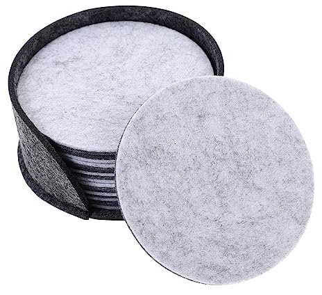Cabilock 3 Set Sottobicchiere In Feltro Set Sottobicchiere Rotondo In Feltro Sottobicchieri Della Tazza Tappetini Per Contenitori Vassoio Di Stoccaggio In 10 pezzi * 3