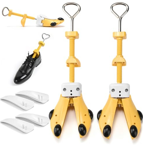 Kayuneed 1 Paar Schuhspanner Herren und Damen, 4-Wege Shoe Stretcher Extrastark, Schuhdehner Schuhweiter für Einstellbare Länge und Breite, Schuhe Dehnen Schuhstrecker für Schuhgrößen 40-47