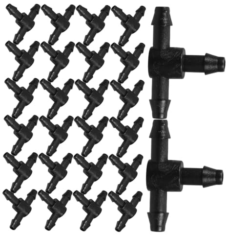 Alasum 100 Piezas Accesorios para Riego Automático Conector de Manguera de Riego por Goteo Emisores para Sistema de Jardín para Jardín