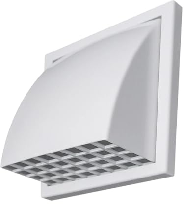 Baoblaze Rejilla de ventilación para campana extractora, tapa protectora portátil para ventilación de pared, para interiores y exteriores, baños y exteriores, 100mm