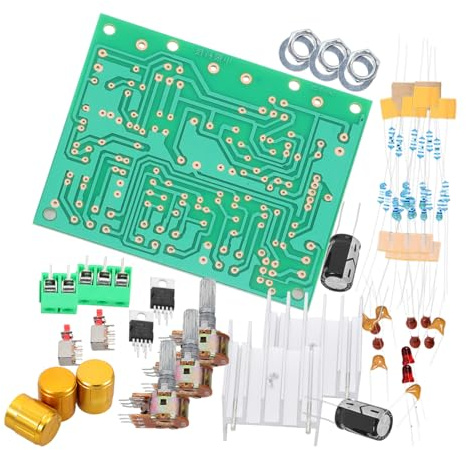 Toddmomy Kit Scheda Amplificatore Stereo DIY per Audio Circuito Amplificatore Potenza Facile da Assemblare con Manopola Dorata Adatto Appassionati e Progetti Audio Personalizzati